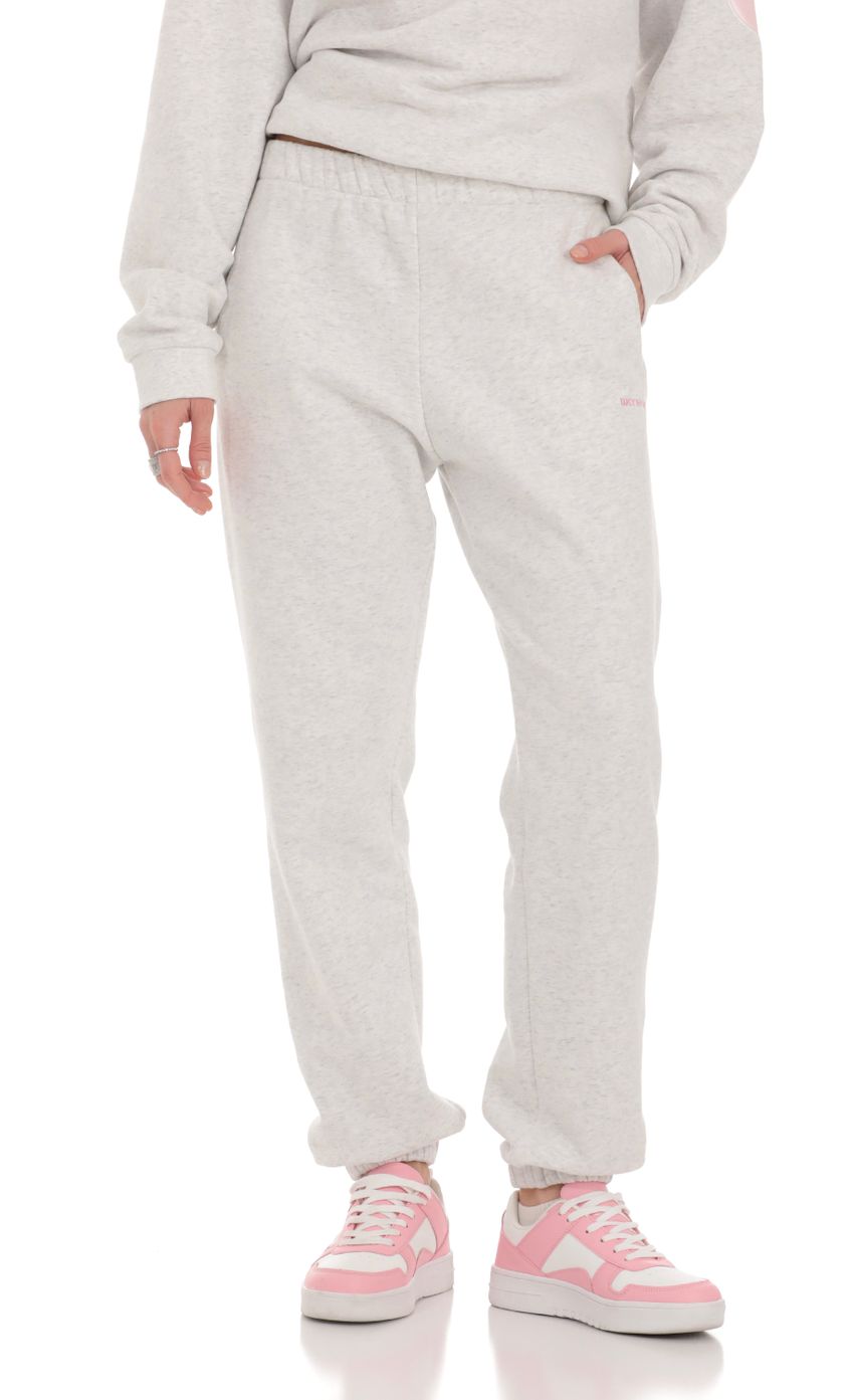 Picture Heart Cinched Sweatpants in Grey. Source: https://media-img.lucyinthesky.com/data/Feb24/850xAUTO/9e0a1964-1276-4b91-b0e4-f158ce1145bd.jpg