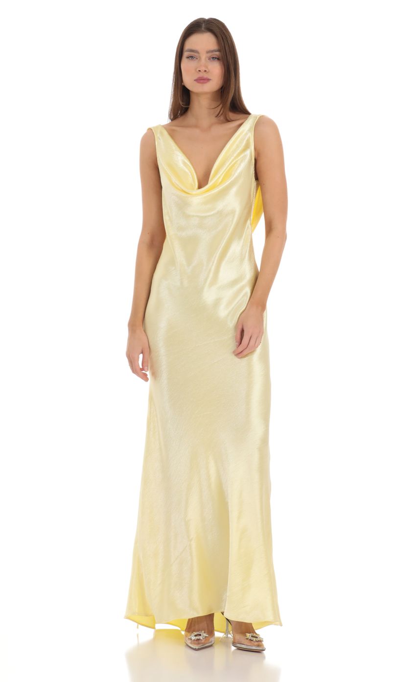 Picture Satin Cowl Neck Maxi Dress in Yellow. Source: https://media-img.lucyinthesky.com/data/Feb24/850xAUTO/c9a06df1-cc17-4adb-8acc-ecea55cdd35e.jpg