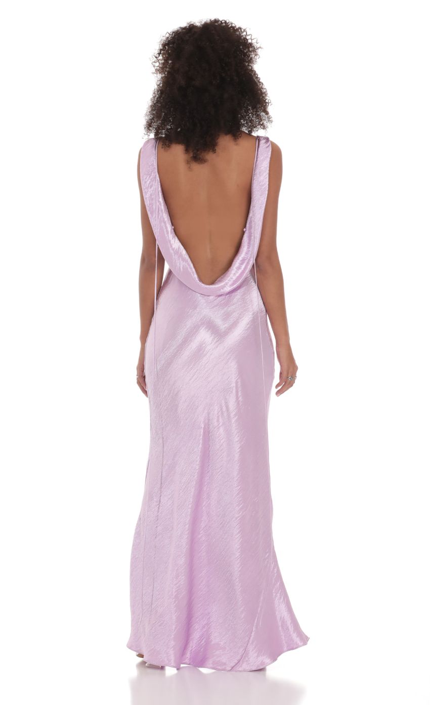 Picture Satin Cowl Neck Maxi Dress in Lavender. Source: https://media-img.lucyinthesky.com/data/Feb24/850xAUTO/cbb94327-024a-485f-ad3b-29fe22444cfb.jpg