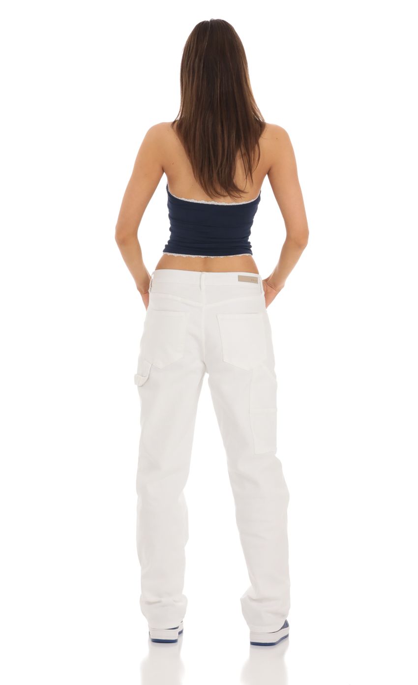 Picture Straight Cargo Jeans in White. Source: https://media-img.lucyinthesky.com/data/Feb24/850xAUTO/ecd26995-5619-4f7a-97b0-38389c7c00af.jpg