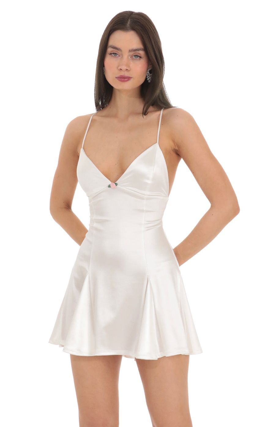 Picture Satin A-line Dress in White. Source: https://media-img.lucyinthesky.com/data/Feb24/850xAUTO/fa68cca9-84ba-4c72-9a9e-17ebfbc00949.jpg