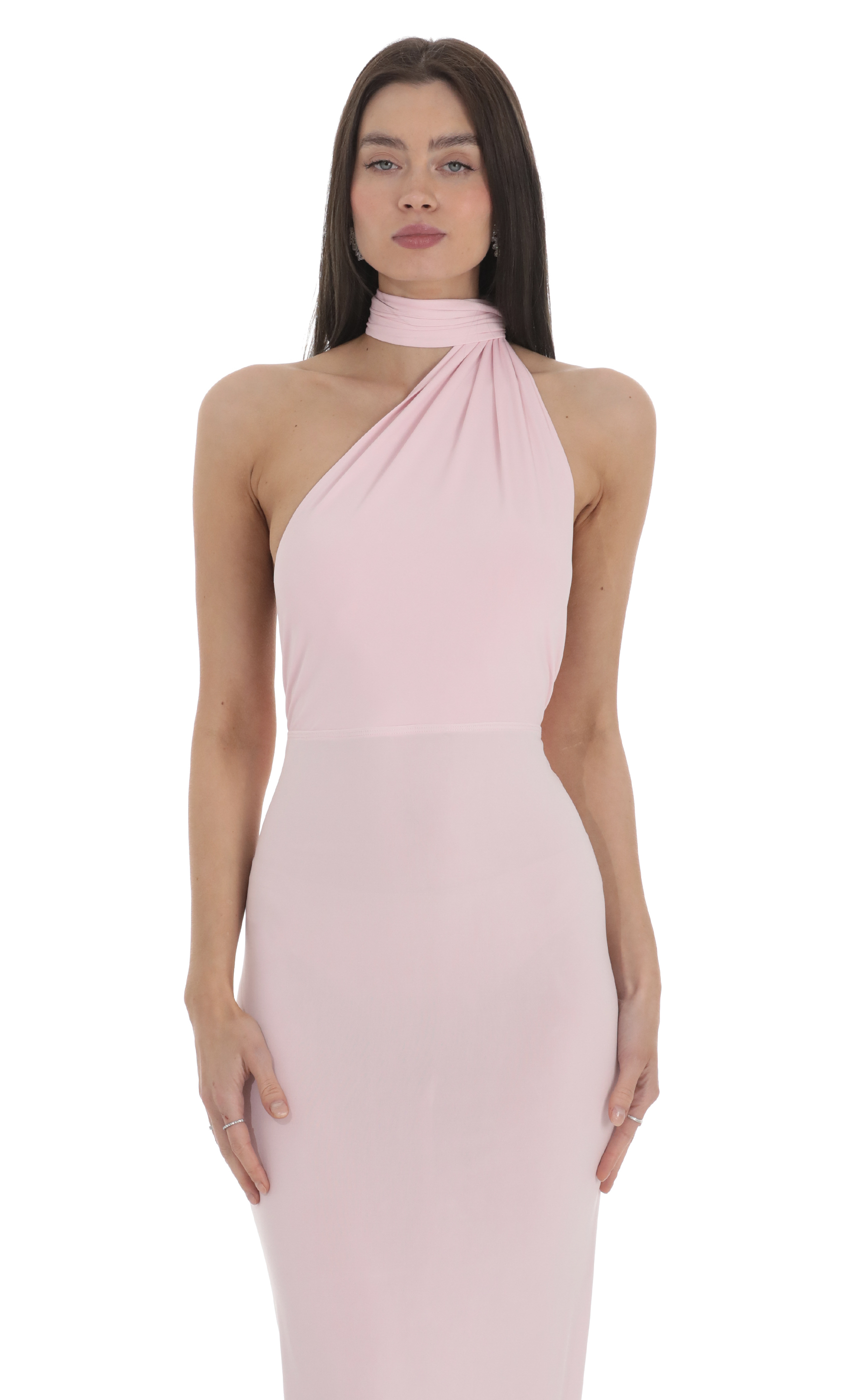 strapless open back dress Ice main image 0