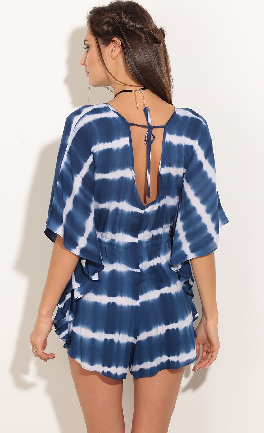 Picture Batwing Tie-Dye Romper In Blue. Source: https://media-img.lucyinthesky.com/data/Jan16_2/850xAUTO/0Y5A2877.JPG