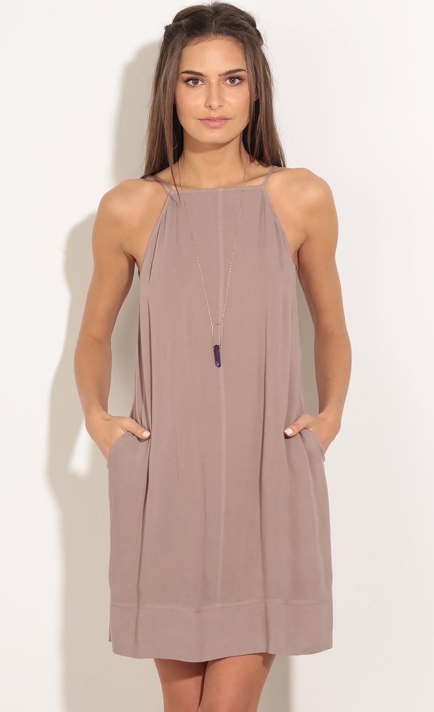 Picture Strappy Halter Dress In Beige. Source: https://media-img.lucyinthesky.com/data/Jan16_2/850xAUTO/0Y5A7011.JPG