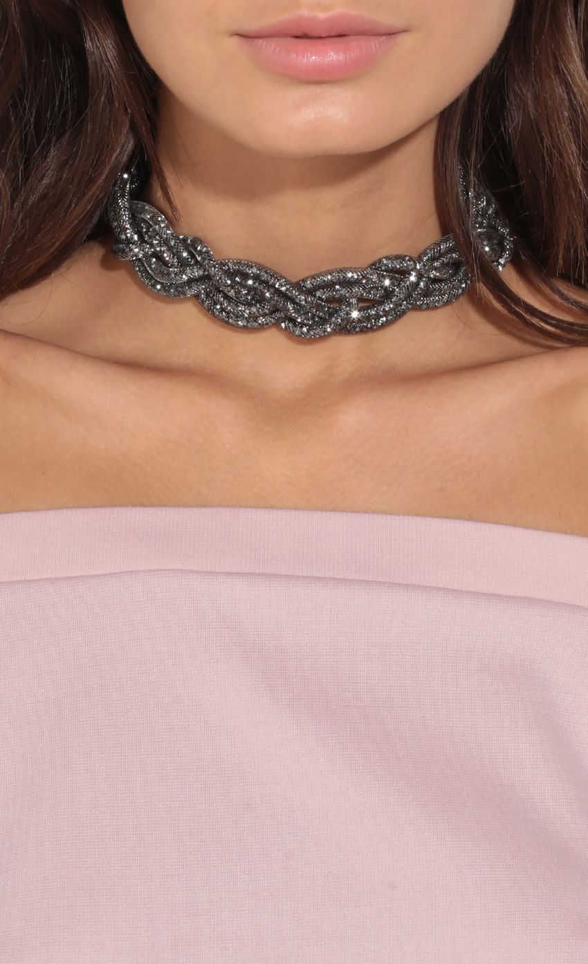 Picture Braided Stone Choker Necklace In Charcoal. Source: https://media-img.lucyinthesky.com/data/Jan17_1/850xAUTO/0Y5A0235.JPG