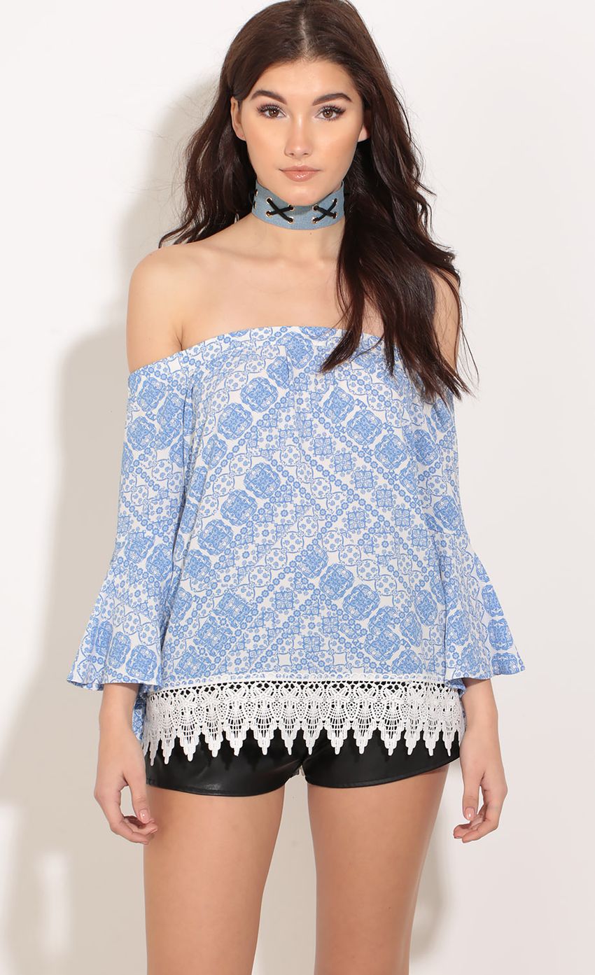 Picture Patterned Crochet Detail Top In Blue. Source: https://media-img.lucyinthesky.com/data/Jan17_2/850xAUTO/0Y5A1972.JPG