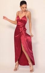 Picture Joelle Pleated Satin Maxi Dress in Lilac. Source: https://media-img.lucyinthesky.com/data/Jan20_1/150xAUTO/781A3018.JPG