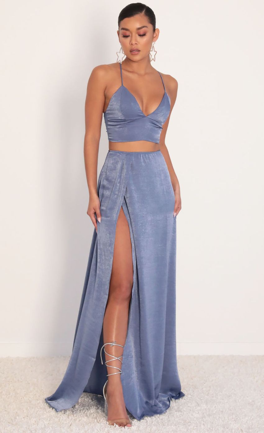 Picture Satin Maxi Set in Palace Blue. Source: https://media-img.lucyinthesky.com/data/Jan20_2/850xAUTO/781A0717.JPG