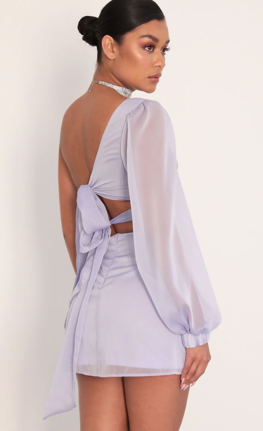 Picture Puff Sleeve Chiffon Set in Lavender. Source: https://media-img.lucyinthesky.com/data/Jan20_2/850xAUTO/781A3230.JPG