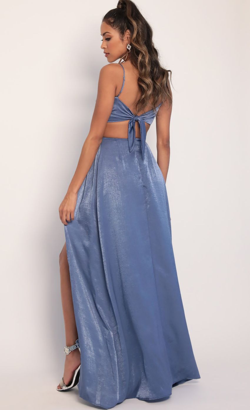 Picture Satin Maxi Dress in Palace Blue. Source: https://media-img.lucyinthesky.com/data/Jan20_2/850xAUTO/781A3540.JPG