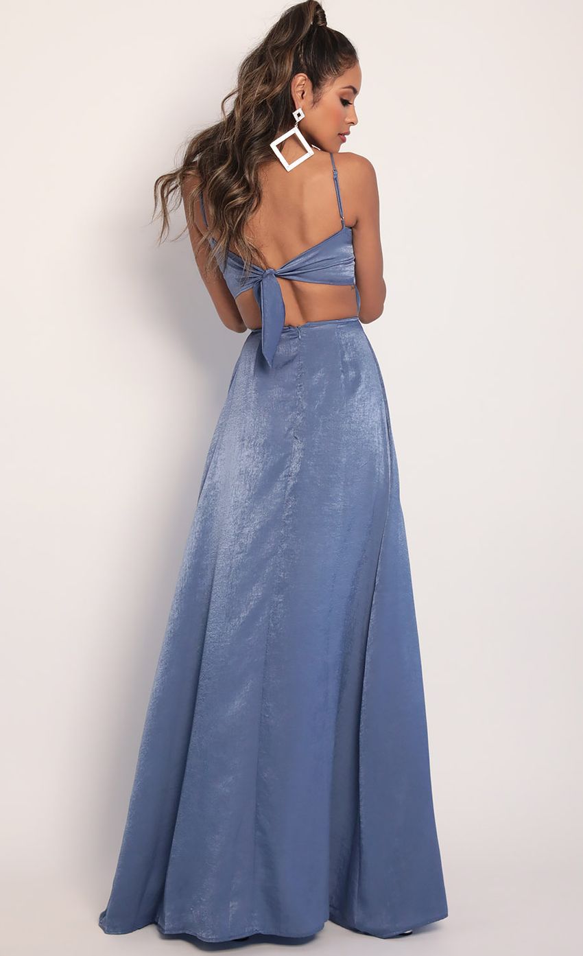 Picture Satin Maxi Dress in Palace Blue. Source: https://media-img.lucyinthesky.com/data/Jan20_2/850xAUTO/781A3546.JPG