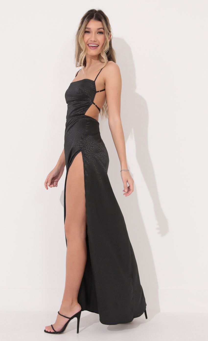 Picture Satin Maxi in Black. Source: https://media-img.lucyinthesky.com/data/Jan22_1/850xAUTO/1V9A7326.JPG