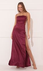 Picture Satin Maxi in Maroon. Source: https://media-img.lucyinthesky.com/data/Jan22_2/150xAUTO/1V9A9042.JPG