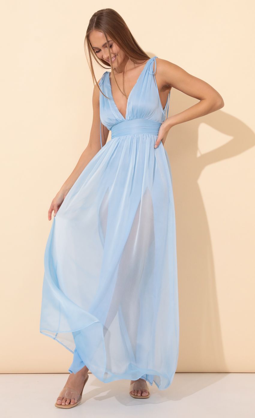 Picture Chiffon Maxi Dress in Blue. Source: https://media-img.lucyinthesky.com/data/Jan22_2/850xAUTO/1V9A3292.JPG