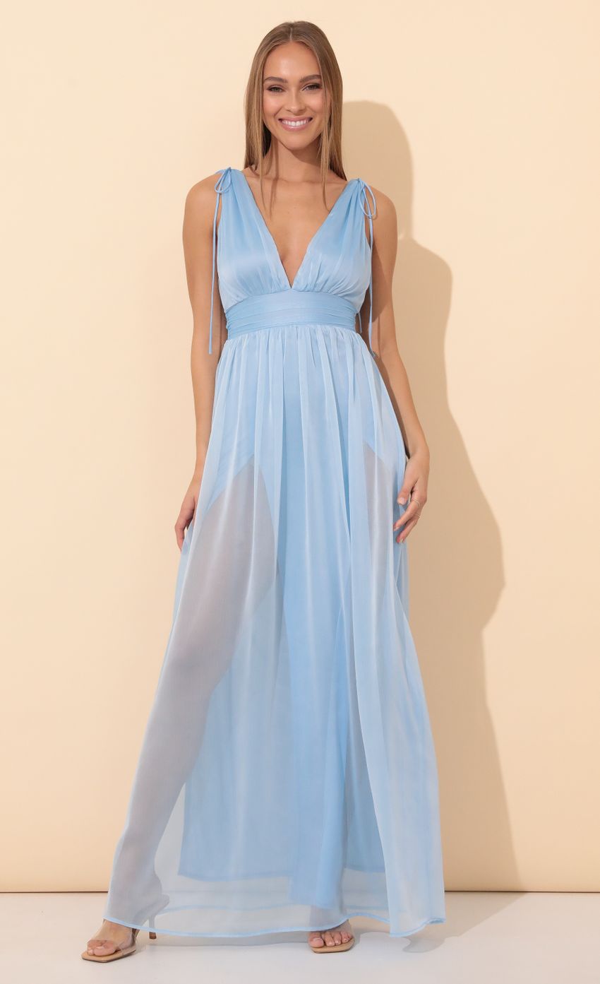 Picture Chiffon Maxi Dress in Blue. Source: https://media-img.lucyinthesky.com/data/Jan22_2/850xAUTO/1V9A3327.JPG