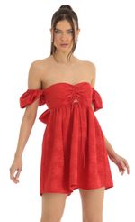 Picture Puff Sleeve Baby Doll Dress in Red. Source: https://media-img.lucyinthesky.com/data/Jan23/150xAUTO/97155681-70f3-4709-a9d3-5336dc14c77e.jpg