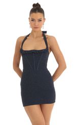 Picture Shimmer Corset Bodycon Dress in Dark Blue. Source: https://media-img.lucyinthesky.com/data/Jan23/150xAUTO/aa95c86b-4dc2-4b60-a1d1-74fd152dc379.jpg