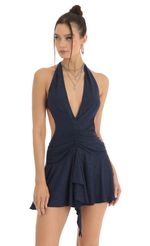 Picture Open Back Halter Dress in Blue. Source: https://media-img.lucyinthesky.com/data/Jan23/150xAUTO/cb419a4b-4c4d-4662-8cfe-235eb96e2971.jpg