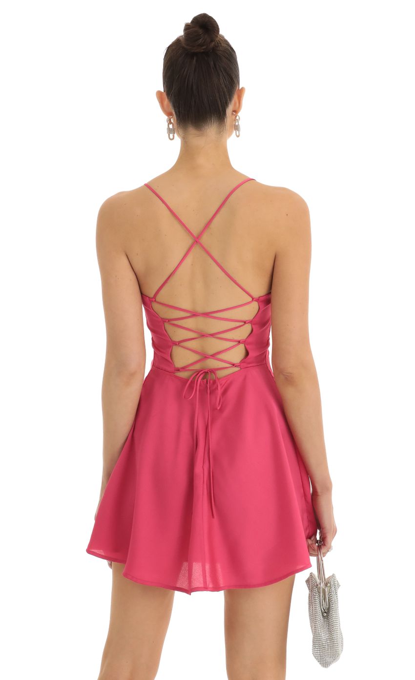 Picture Satin A-Line Dress in Pink. Source: https://media-img.lucyinthesky.com/data/Jan23/850xAUTO/1496ea31-403b-4609-ac88-dbbfe1e141e7.jpg