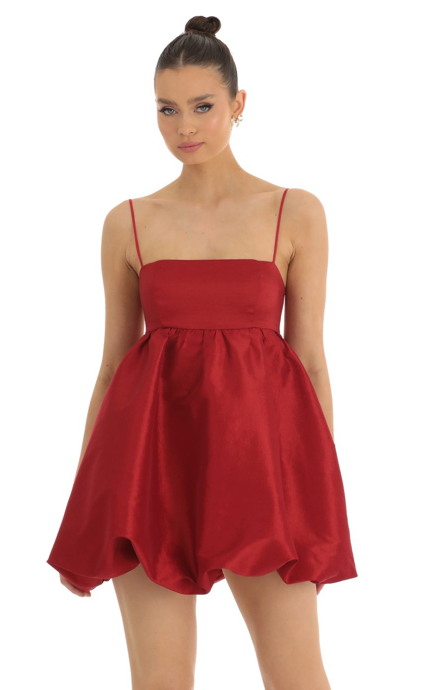 Picture Bubble Skirt Baby Doll Dress in Red. Source: https://media-img.lucyinthesky.com/data/Jan23/850xAUTO/402ef240-fae6-4140-b928-29c39fca593c.jpg