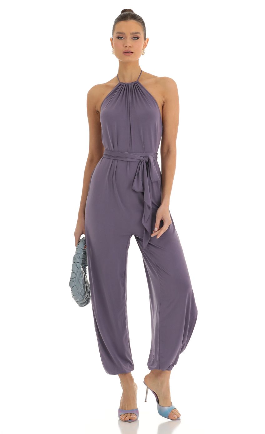 Picture Jumpsuit in Purple. Source: https://media-img.lucyinthesky.com/data/Jan23/850xAUTO/516c9dff-8532-459a-b7e6-a39d87b9a723.jpg