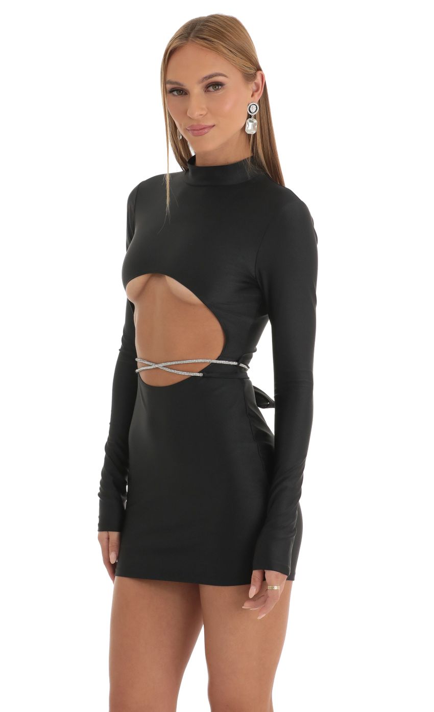 Picture Cutout Rhinestone Wrap Dress in Black. Source: https://media-img.lucyinthesky.com/data/Jan23/850xAUTO/8422c47c-5093-4c55-bdbb-0fe8120a4757.jpg