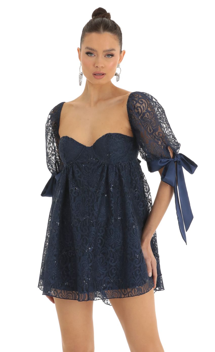 Picture Sequin Lace Baby Doll Dress in Dark Blue. Source: https://media-img.lucyinthesky.com/data/Jan23/850xAUTO/84b1645d-181a-44ea-9ee8-7254257360cc.jpg