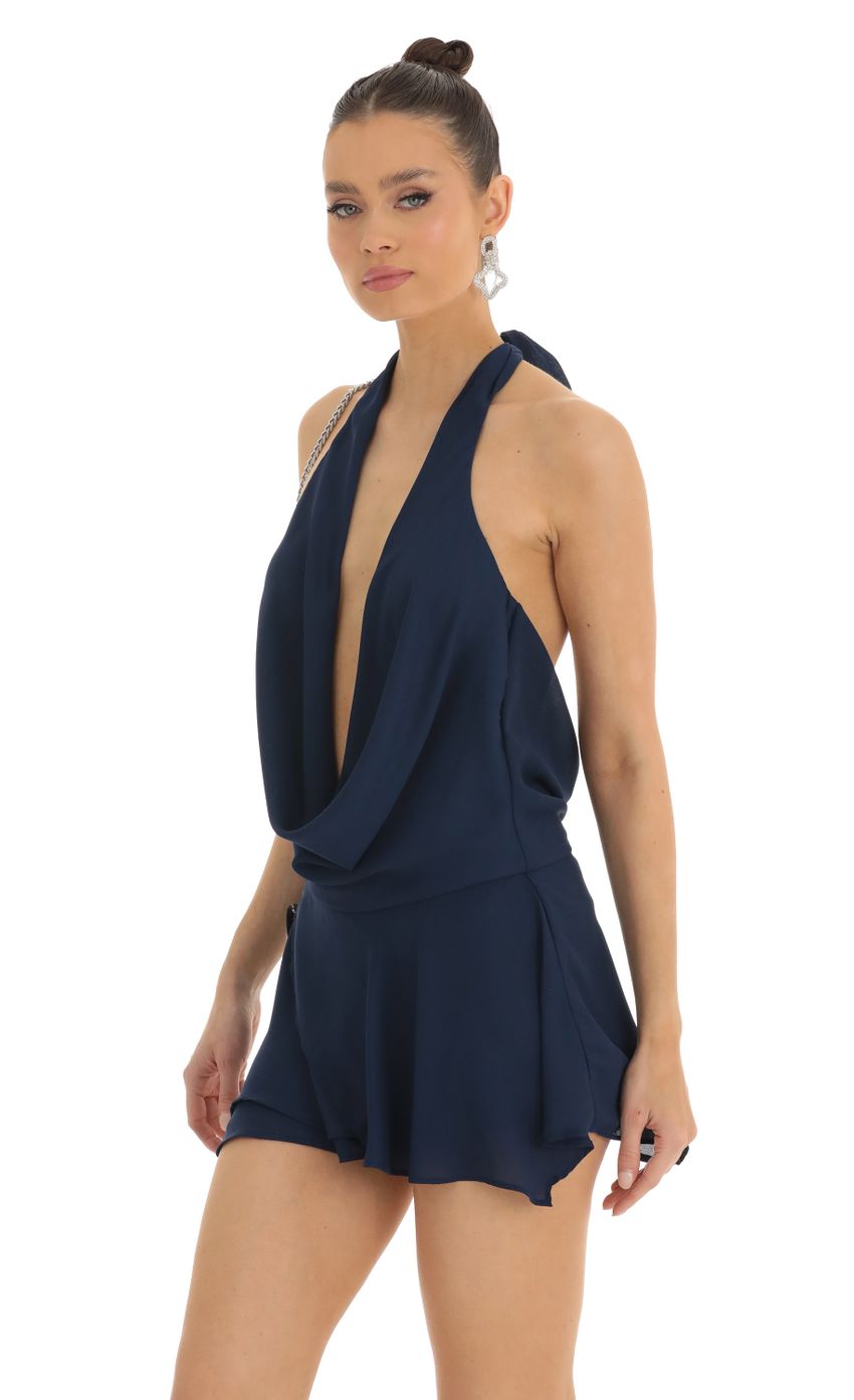 Picture Draped Plunge Neck Dress in Navy. Source: https://media-img.lucyinthesky.com/data/Jan23/850xAUTO/8d7aaa25-e004-4022-9923-3e6fc85e3e97.jpg