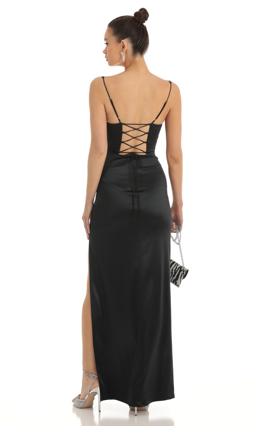 Picture Satin Rhinestone Maxi Dress in Black. Source: https://media-img.lucyinthesky.com/data/Jan23/850xAUTO/a34eb51d-df18-4206-a1e2-88f4efc4bb36.jpg