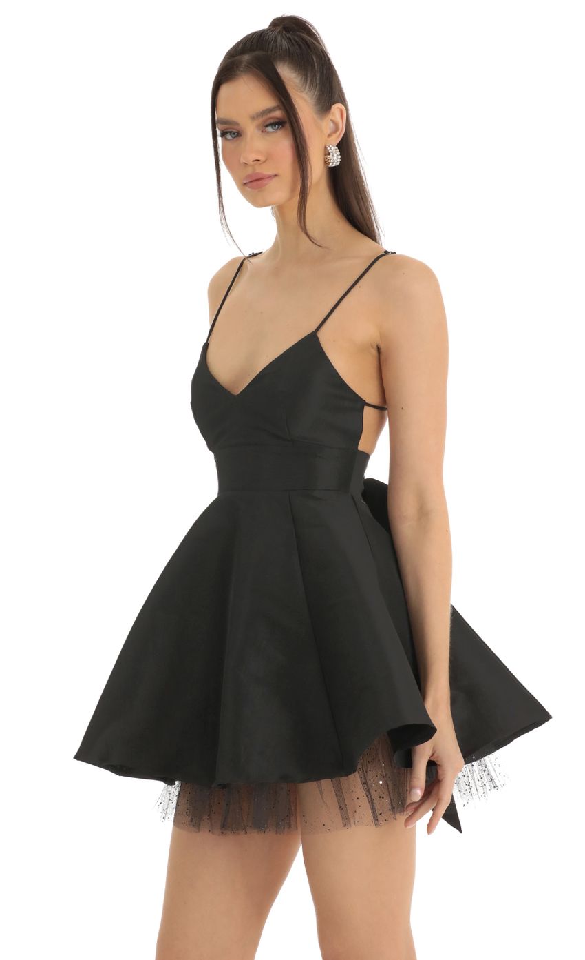 Picture Fit and Flare Dress in Black. Source: https://media-img.lucyinthesky.com/data/Jan23/850xAUTO/b38d2ce0-2eb3-4148-959f-bdef7f54d971.jpg