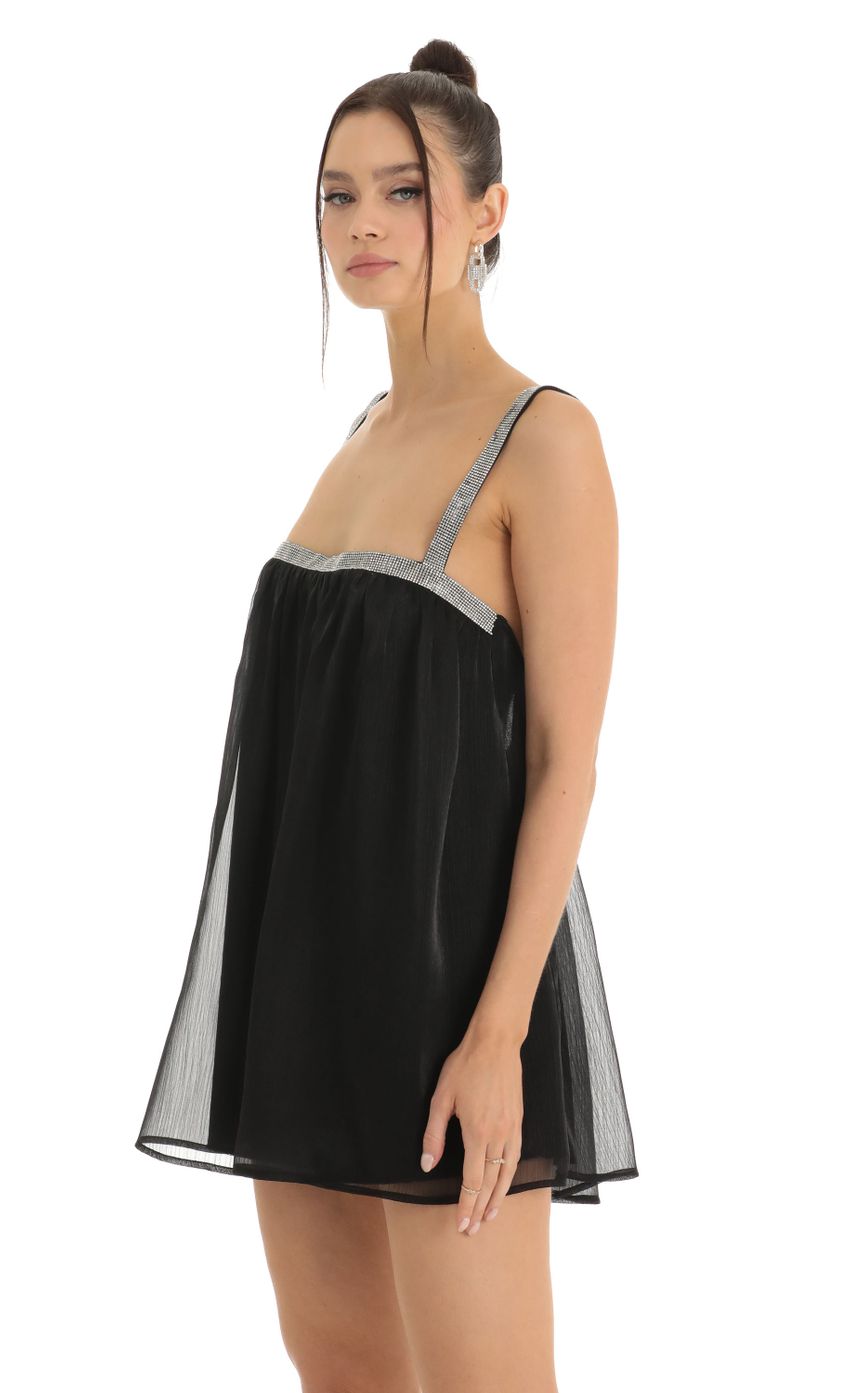 Picture Rhinestone Strap Shift Dress in Black. Source: https://media-img.lucyinthesky.com/data/Jan23/850xAUTO/bed3837a-0025-48ae-b70e-66409de4b20a.jpg