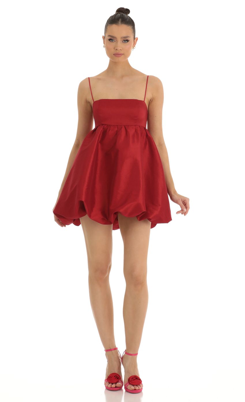 Picture Bubble Skirt Baby Doll Dress in Red. Source: https://media-img.lucyinthesky.com/data/Jan23/850xAUTO/e0e939f8-aead-49bd-924e-1850cffb2d89.jpg