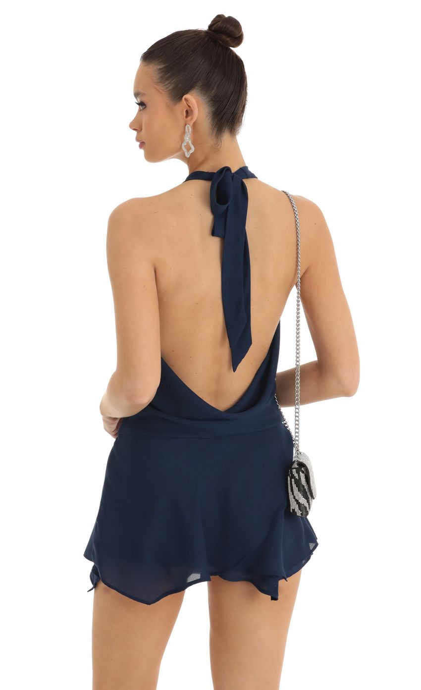Picture Draped Plunge Neck Dress in Navy. Source: https://media-img.lucyinthesky.com/data/Jan23/850xAUTO/fa0895de-563e-43a5-8bf4-a91852bd8bad.jpg