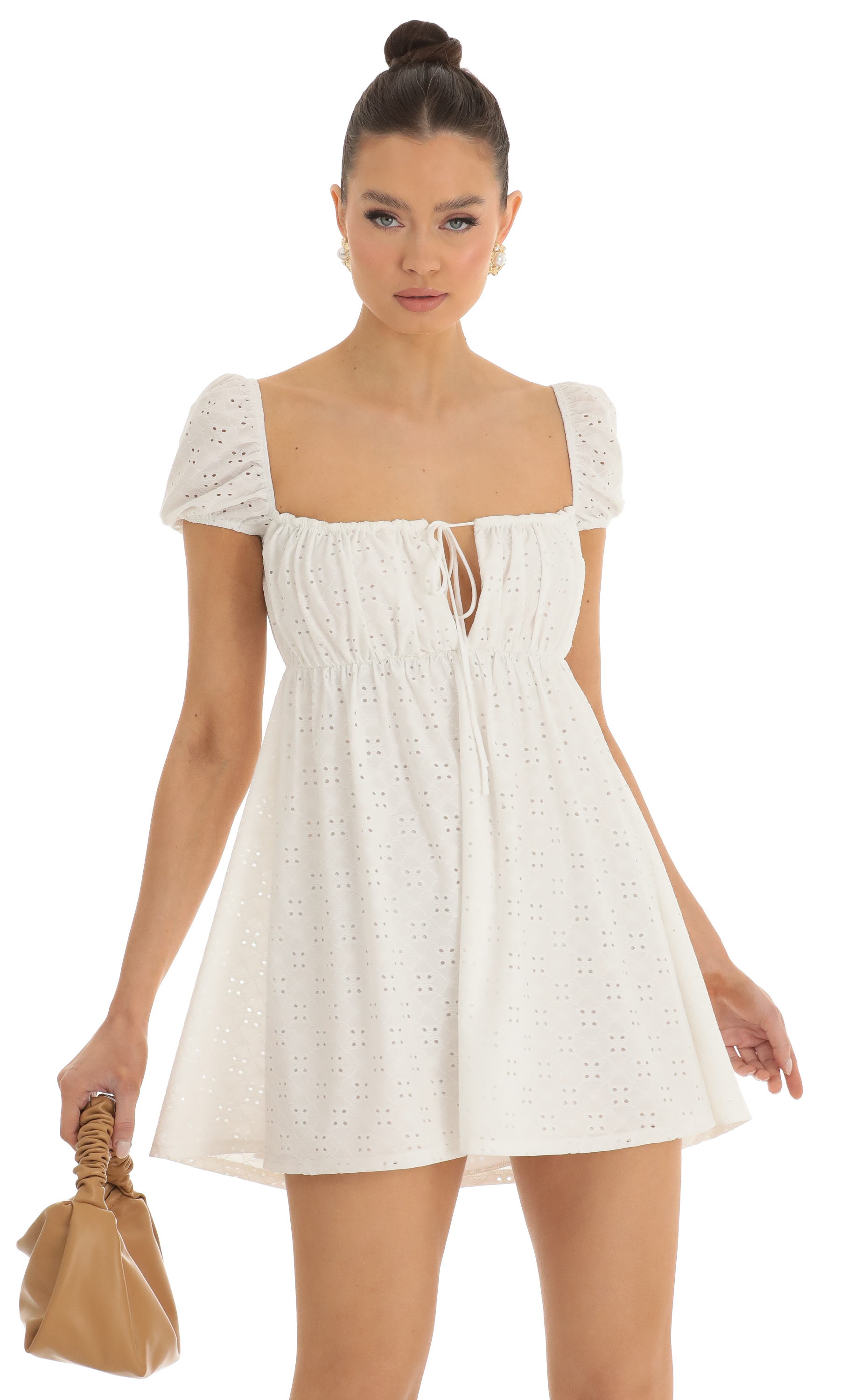 Baby Doll Dress in White