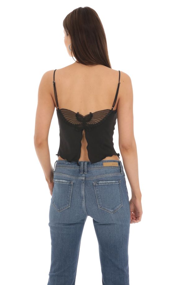 Butterfly Top in Black