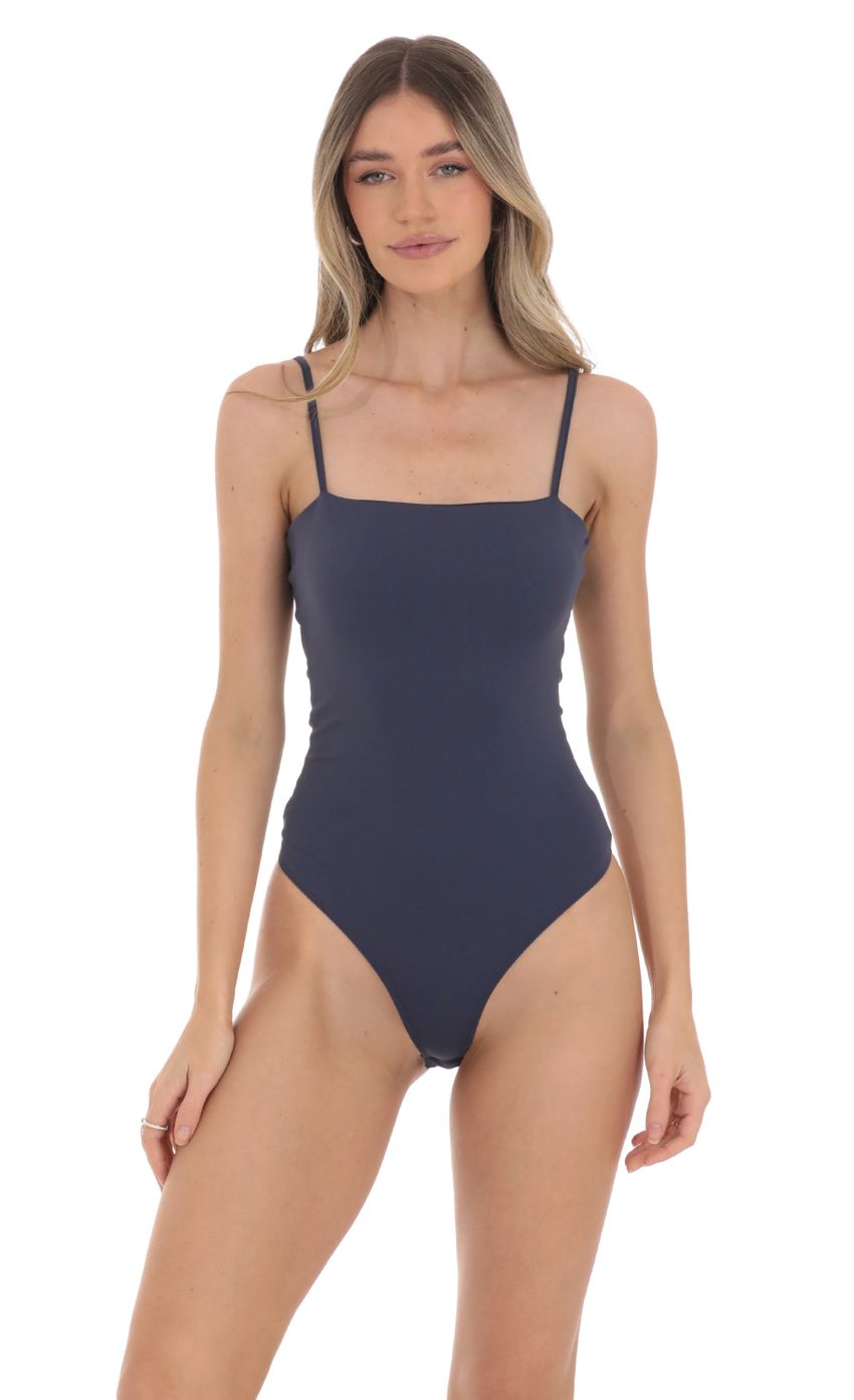 Picture Square Neck Bodysuit in Navy. Source: https://media-img.lucyinthesky.com/data/Jan24/850xAUTO/4e621c82-5b22-4ae1-80f4-43246418db54.jpg