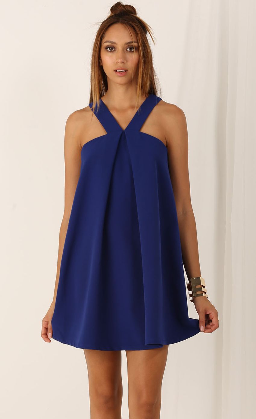 Picture Pleated Babydoll Dress In Blue. Source: https://media-img.lucyinthesky.com/data/Jul15_2/850xAUTO/0Y5A1683.JPG