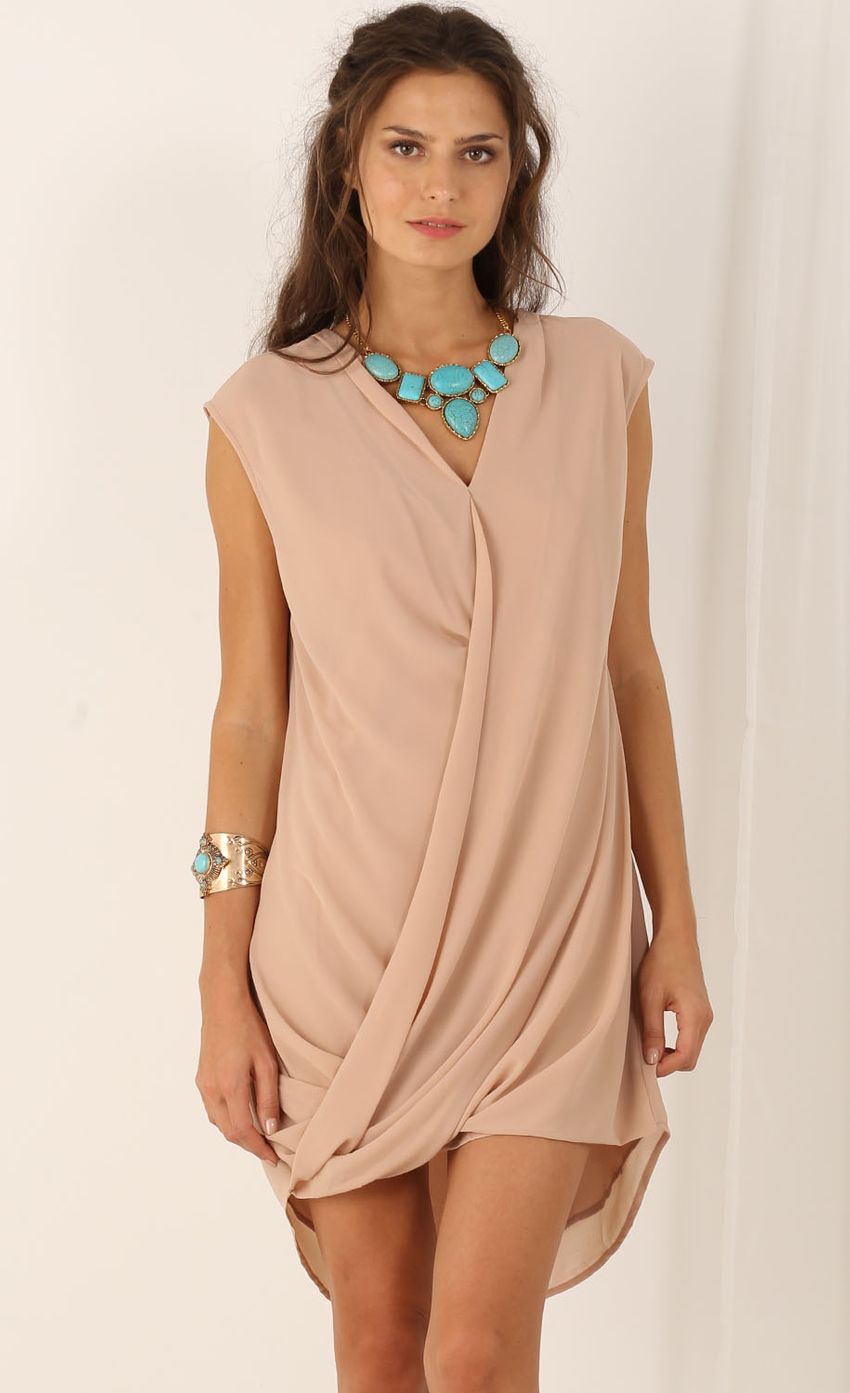 Picture Sleeveless Wrap Dress In Beige. Source: https://media-img.lucyinthesky.com/data/Jul15_2/850xAUTO/0Y5A3556.JPG