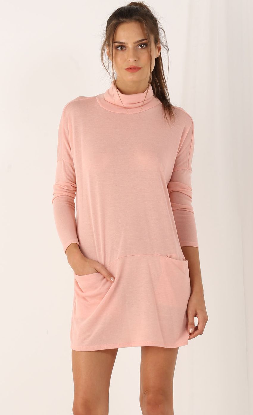 Picture Turtleneck Dress In Pink. Source: https://media-img.lucyinthesky.com/data/Jul15_2/850xAUTO/0Y5A6354.JPG