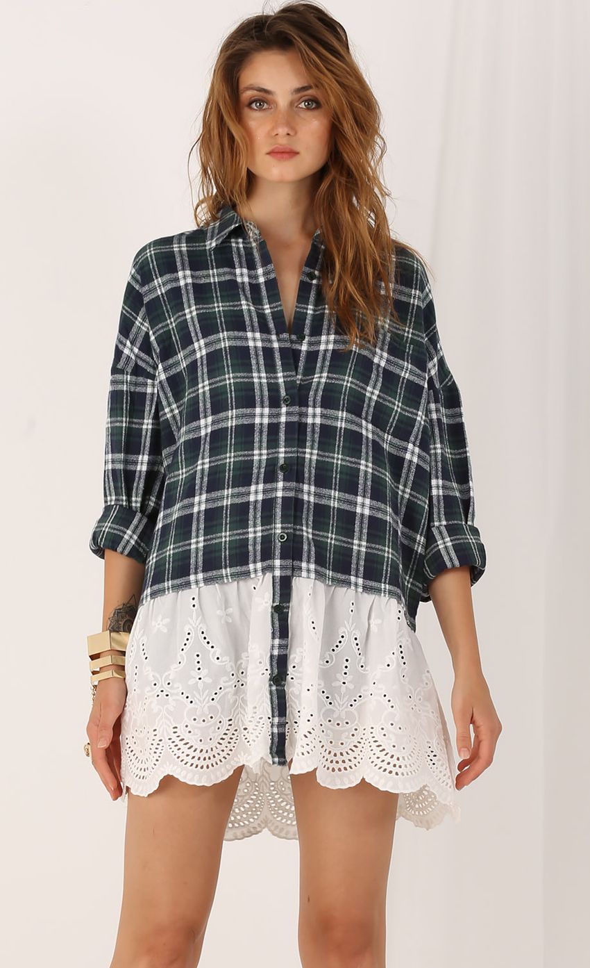 Picture Boyfriend Flannel Shirt With Lace Overlay. Source: https://media-img.lucyinthesky.com/data/Jul15_2/850xAUTO/0Y5A6936.JPG