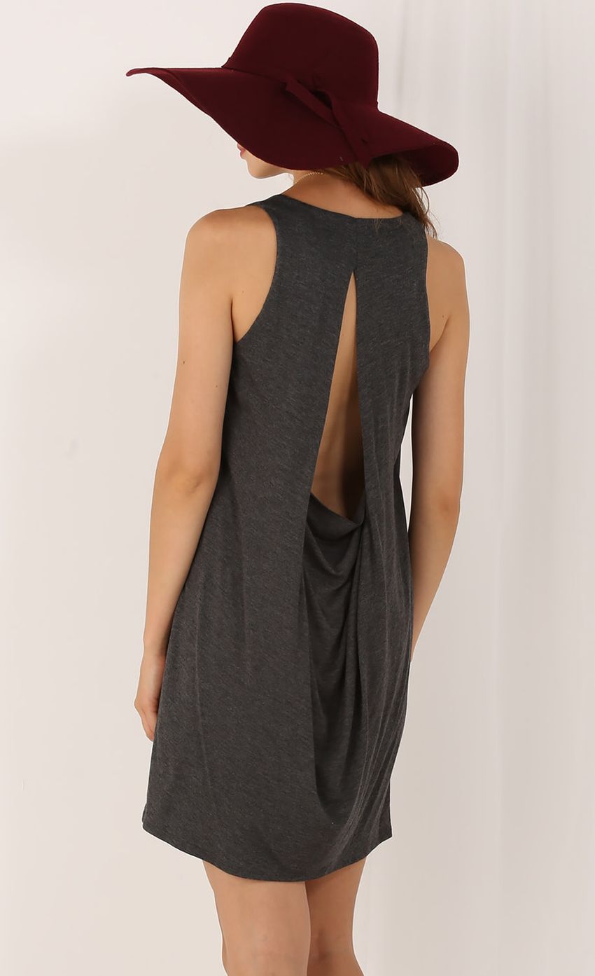 Picture Sleeveless Draped Dress With Back Cutout. Source: https://media-img.lucyinthesky.com/data/Jul15_2/850xAUTO/0Y5A7483.JPG