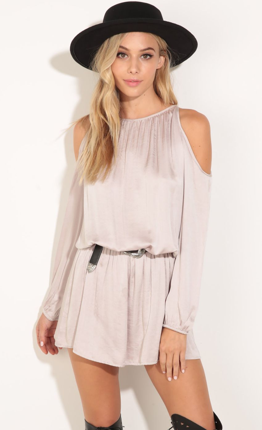 Picture Open Shoulder Satin Dress In Dusty Pink. Source: https://media-img.lucyinthesky.com/data/Jul16_1/850xAUTO/0Y5A1309.JPG