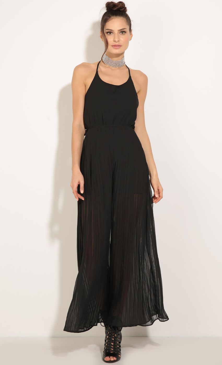 Picture Pleated Jumpsuit In Black. Source: https://media-img.lucyinthesky.com/data/Jul16_1/850xAUTO/0Y5A8611.JPG