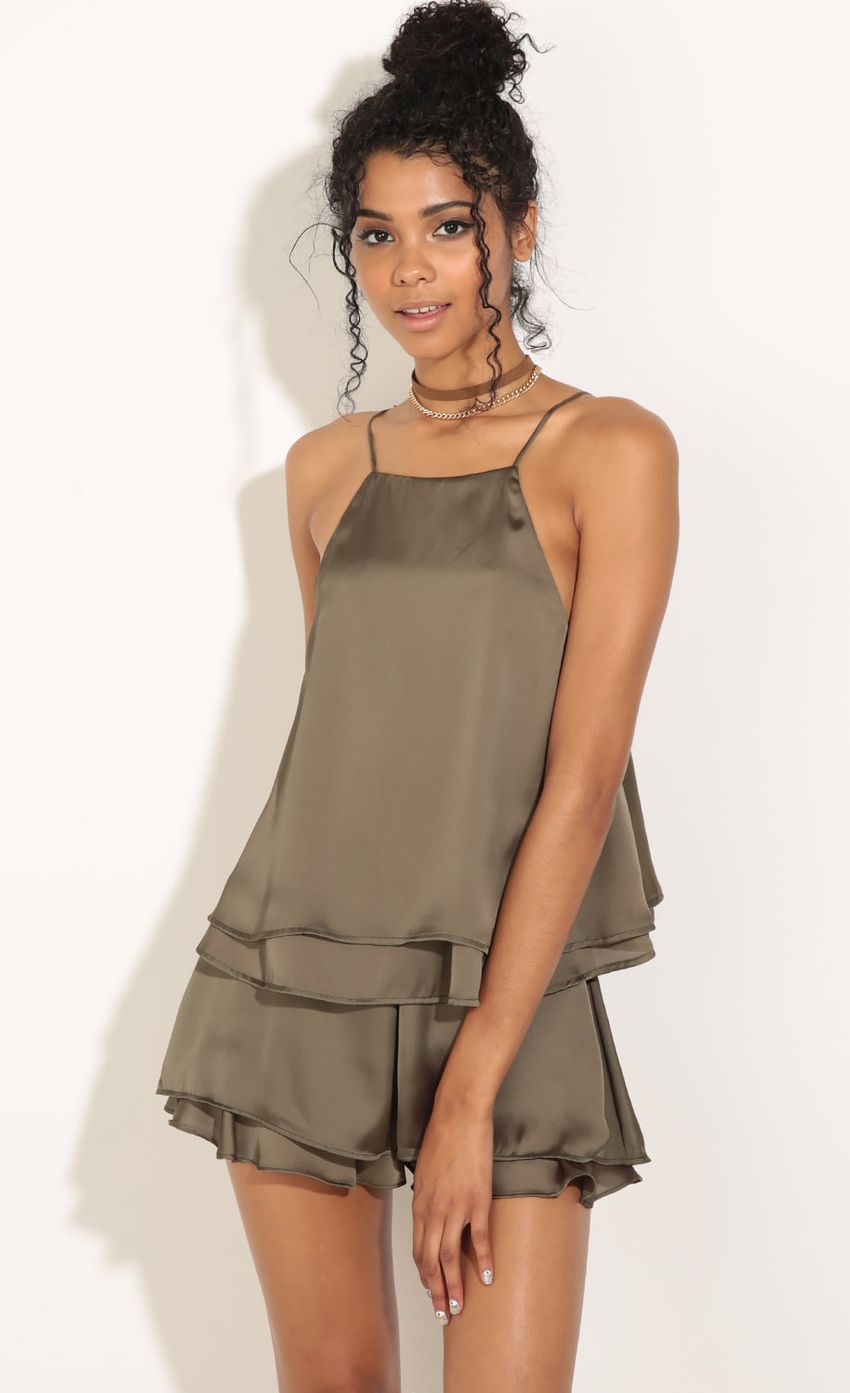 Picture Halter Satin Two Piece Set In Olive. Source: https://media-img.lucyinthesky.com/data/Jul16_2/850xAUTO/0Y5A0544.JPG
