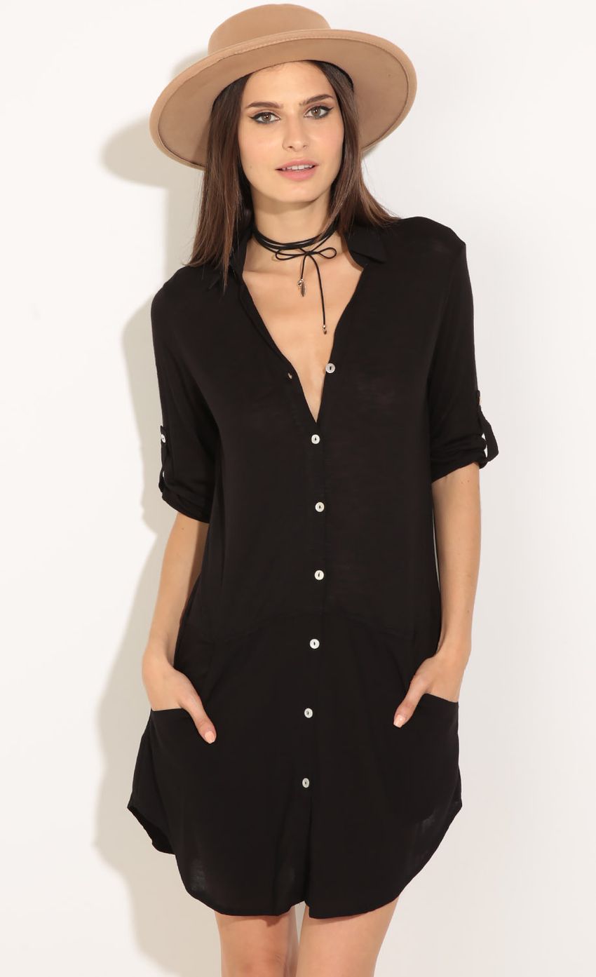 Picture Button-Up Dress In Black. Source: https://media-img.lucyinthesky.com/data/Jul16_2/850xAUTO/0Y5A1507.JPG