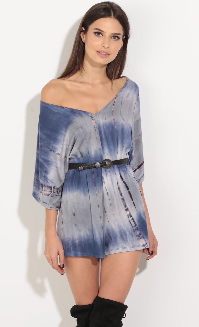 Picture Tie-Dye Romper In Blue And Grey. Source: https://media-img.lucyinthesky.com/data/Jul16_2/850xAUTO/0Y5A3978.JPG