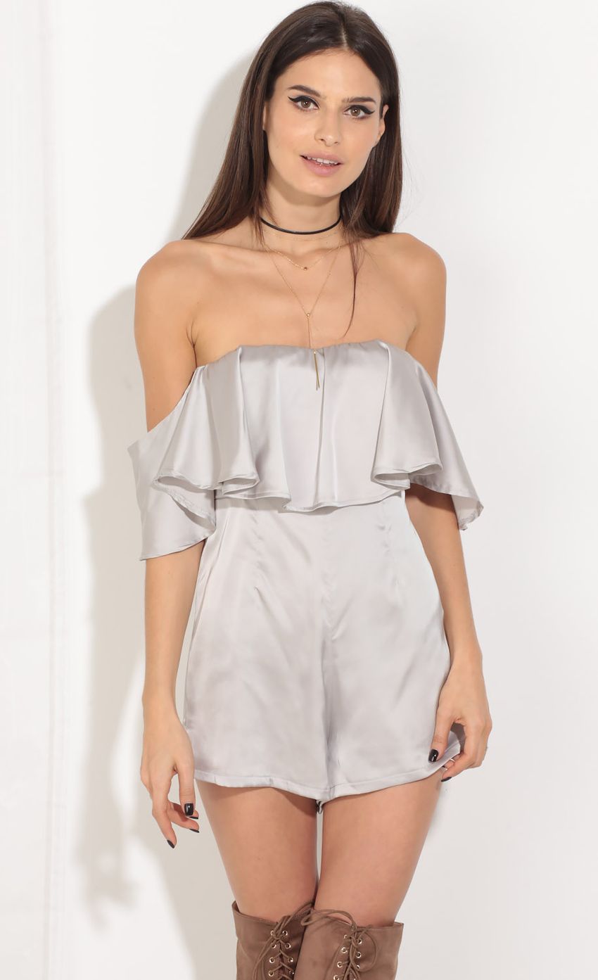 Picture Layered Satin Romper In Silver. Source: https://media-img.lucyinthesky.com/data/Jul16_2/850xAUTO/0Y5A5374.JPG