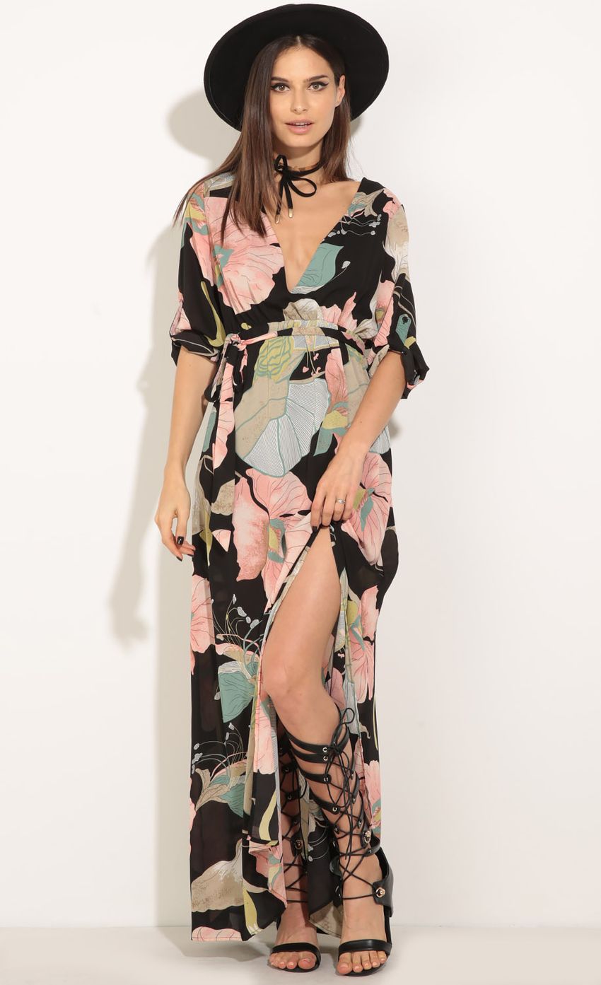 Picture Floral Print Maxi Dress In Black. Source: https://media-img.lucyinthesky.com/data/Jul16_2/850xAUTO/0Y5A5882.JPG
