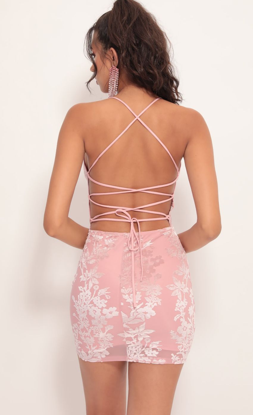 Picture Velvet Rose Bodycon Dress In Light Pink. Source: https://media-img.lucyinthesky.com/data/Jul19_2/850xAUTO/781A1036.JPG