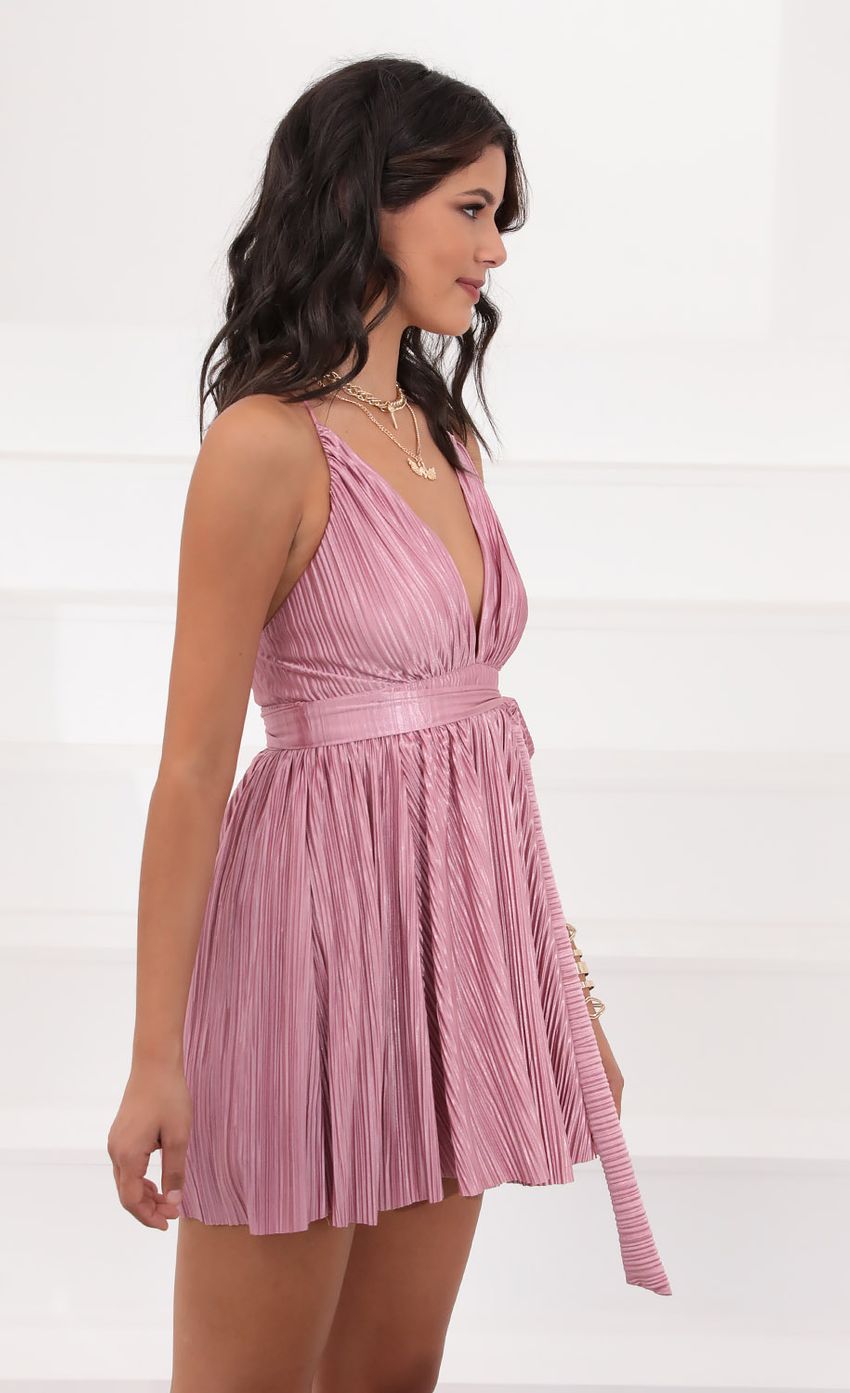 Picture Wrap Dress in Pink. Source: https://media-img.lucyinthesky.com/data/Jul20_2/850xAUTO/781A1043_2.JPG